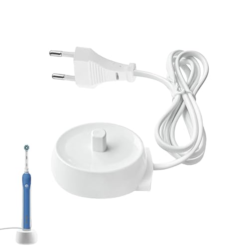 Caricatore spazzolino elettrico per Braun Oral B Modello 3757, Caricabatteria per iO6,iO5,iO4,Pro 600/650/2500,Vitality/Smart 4 4500/6 6000N Cavo di alimentazione di ricambio induttivo impermeabile