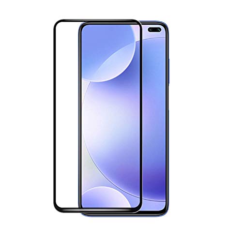 Image of Tempered Glass Screen Protector Compatible For Poco X2 Full Screen Coverage (Except Edge to Edge) and Free Complete Easy Installation kit.