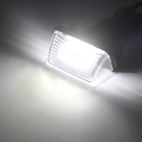 Luz matrícula LED Citroen C5 C4 C3 Xsara Picasso sin error Canbus para evitar multas de tráfico 7