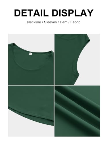 Image of Women's Sleeveless Chiffon Tank Top Business Casual Blouse Tunic Top