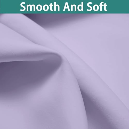 Image of Yakamok Lilac Blackout Curtains 96 Inches Long for Bedroom 52 inch Wide 1 Panel | Blackout Curtain Panels for Bedroom, 2 Thick Layers Grommet Top Thermal Insulated Drapes with Black Liner for Living Room
