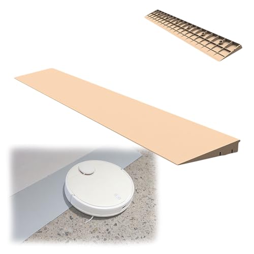 Rampas para umbral no deslizantes, conectables, para puertas, entradas, rampas para automóviles, aceras, sillas de ruedas y scooters (Beige, 100 × 22 × 6 cm) miniatura 1