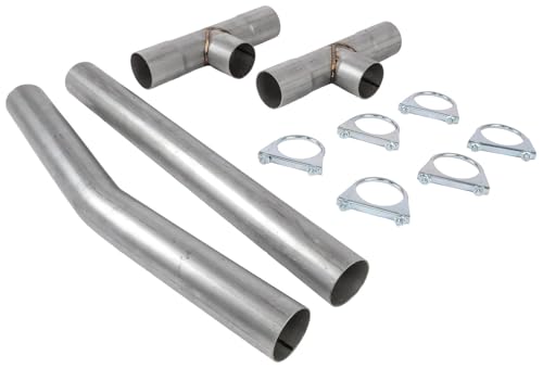 JEGS Universal 2.5-Inch H-Pipe Kit | Aluminized Steel Exhaust Crossover - Image 3