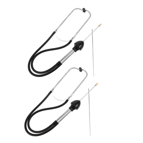 Hemobllo 2pièces Outil Détection Fuite Eau Acier Inoxydable Testeur Portable Pour Tuyaux Enterrés Et Domestiques Bâton Audition Étanche Pour Localisation Précise Des Fuites