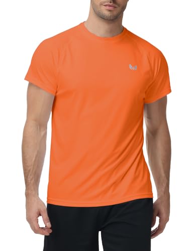 Image of Corna Men's Short Sleeve T-Shirts, Lightweight Men's Workout Shirt, UPF 50+ Sun Protection Athletic Dry Fit Shirts for Men