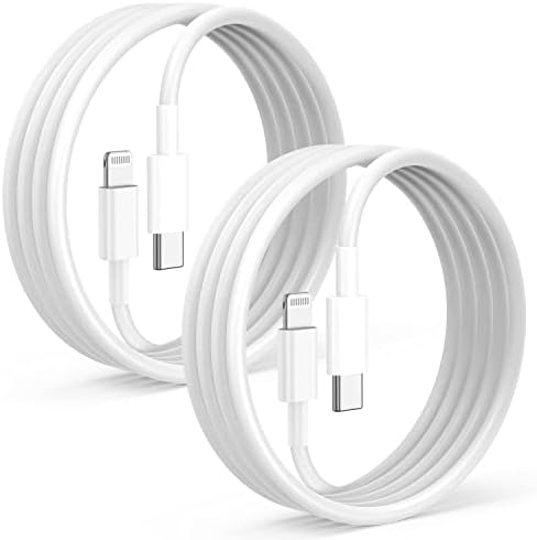 2Pack for Apple iPhone 14 13 12 Fast Charger Cable 6ft [Apple MFi Certified], USB Type C to Lightning Cable 6 Foot Apple iPhone Charging Cord for Apple iPhone 13,iPhone 12 11 Pro XR XS Max X 8 Plus
