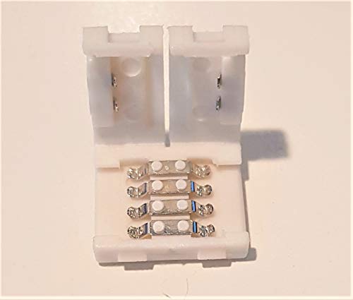 Preisvergleich Produktbild 5050 Verbindungsclip Verbindungsstecker Doppelstecker für Verbindung zwischen zwei abgetrennten RGB 5050 LED SMD Strips Leiste Streifen