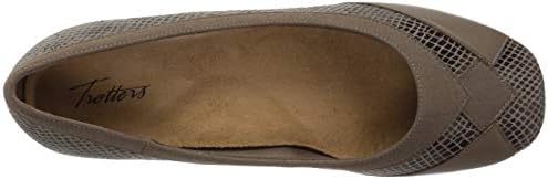 Trotters Women's Sharp Ballet Flat, 10.0 N US, dark taupe | Image 4