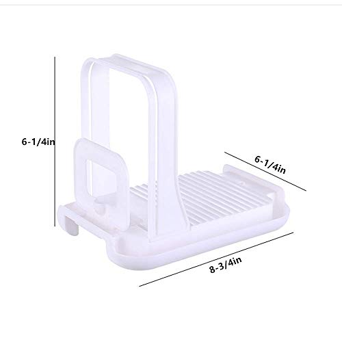 Bread Slicer,Adjustable Toast Slicer Folding Bread Toast Slicer Compact Bagel Loaf Slicer Sandwich Maker Toast Slicing Machine Toast Cutting Guide Cutting Rack - Thumbnail 2