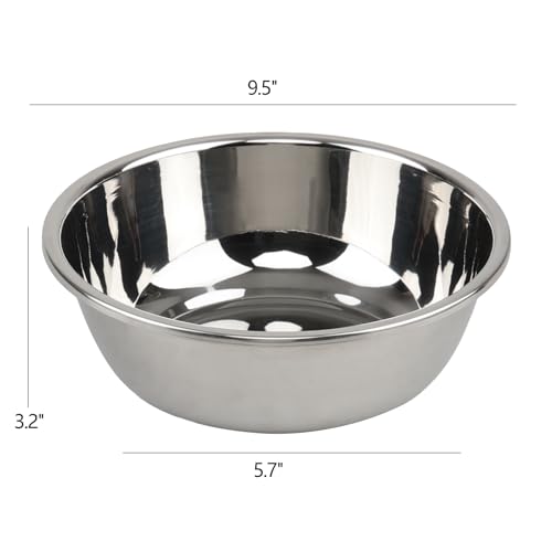 Set de 4 tazones de mezcla de acero inoxidable 2 cuartos miniatura 2