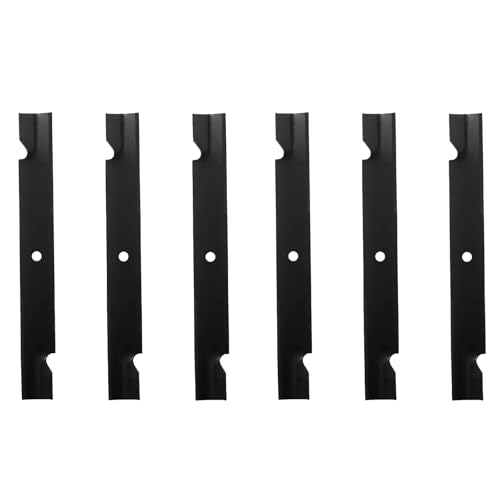 BCQNXX 038-6050-00 High Lift Mower Blades Set for Bad Boy Exmark Gravely Hustler Toro 60 Lawn Mower Replaces 038-2007-00 038-6060-00 038-6002-00 Compatible with ZT60 CZT60 (6PACK)