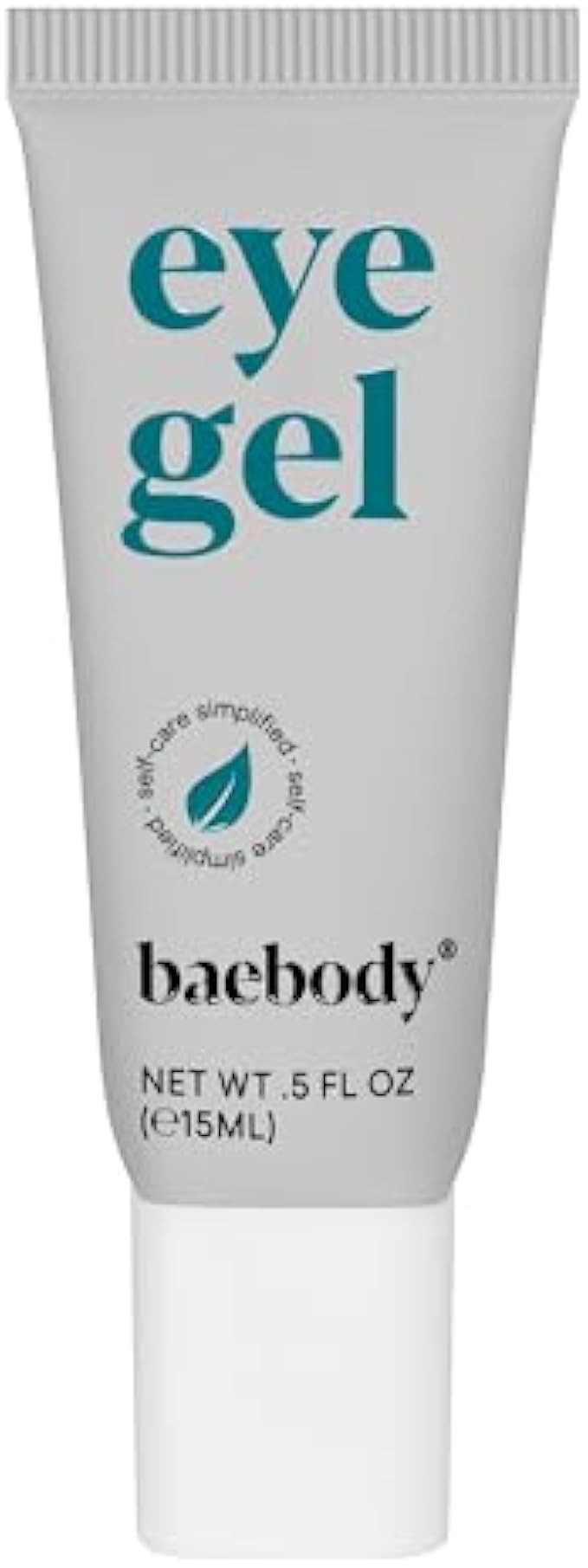 Baebody Critically Acclaimed Travel Size Eye Gel, Under Eye Cream for Dark Circles and Puffiness, with Peptide Complex & Soothing Aloe, 0.5 Fl Oz