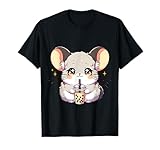 Kawaii Chinchilla Drink Boba Tea Anime Neko Bubble Heart T-Shirt