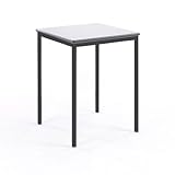 metalliform sqss-66-md-76-mc-light grau voll verschweiÃŸt Tisch, MDF Edge, hellgrau