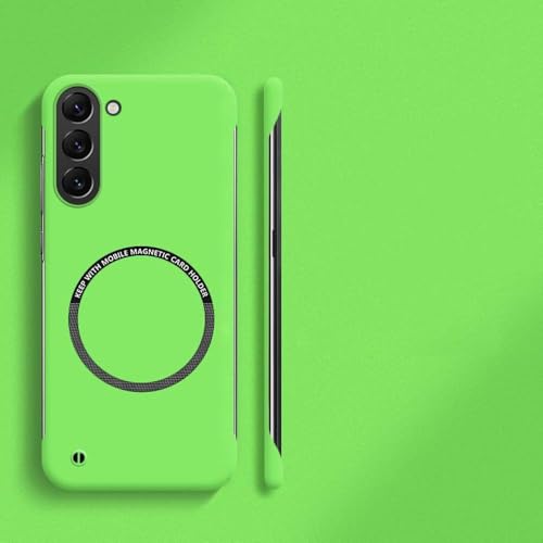 Coque Samsung S23 Plus mince verte idéale pour charger sans fil au bureau