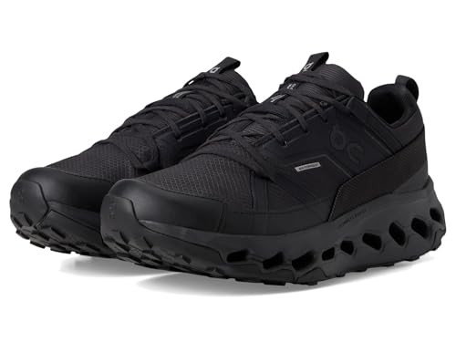 On Women's Cloudhorizon Waterproof Sneaker, Black/Black, 6.5
