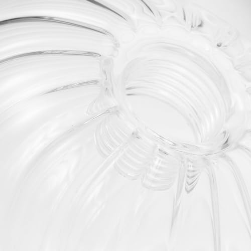 Image of Holibanna Modern Ceiling Lamp Shade Pumpkin Pattern Glass Lampshade Replacement for Pendant Light Fixtures Soft Comfortable Lighting Living Room Decor