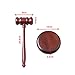 Wood Gavel Prop Costume Gift Cosplay Props for Judge, Lawyer, Student, Auction, Court, with Block