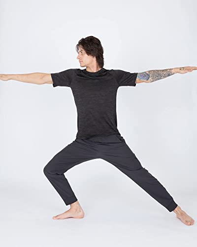 Apana Men's Jogger Sweatpant Woven Pants With Zip Cargo Pocket (Phantom, X-Large) #TOP3