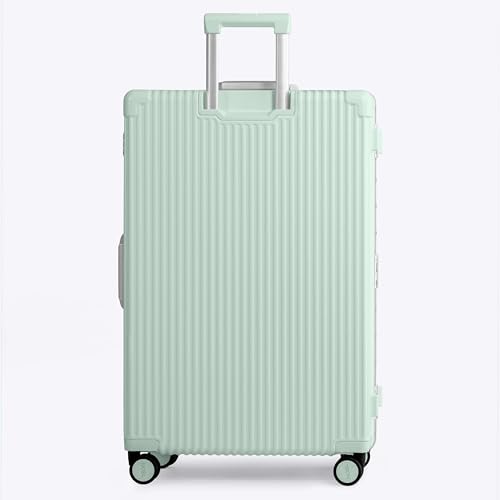 Image of Nobl Travel Zipperless Check In Suitcase - Aluminum Frame, Check In luggage 30.2x20x12 Airline Approved by Noble Travel - Unbreakable Polycarbonate Shell - Dual TSA Locks, 360 Spinner Wheels - Mint