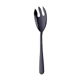 Hiikk 1 Pc Longue Salade Serveur Fourchette en Acier Inoxydable Cuillère Ustensiles De Cuisine Restaurant Service Cuillère Vaisselle Publique en Utilisant Buffet Sevice