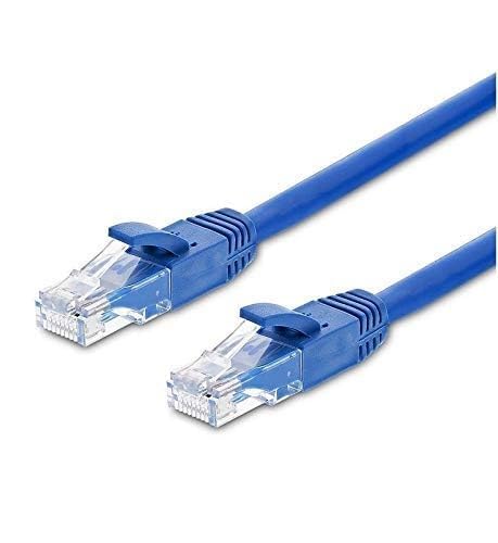 Image of PremiumAV Cat6 Ethernet Cable 1.5M (4.9FT) - High Speed 1Gbps LAN Cable, 550MHz UTP RJ45 Patch Cable - Internet Network Wire for Modem, Router, PC, Laptop, Switch (Blue)