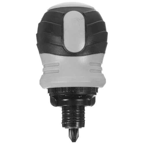 BIUDECO Destornillador Doméstico Plano Cruz de Doble Uso Mango Antideslizante Tamaño Mini Función de Trinquete y Barra Ajustable para Reparaciones Manuales