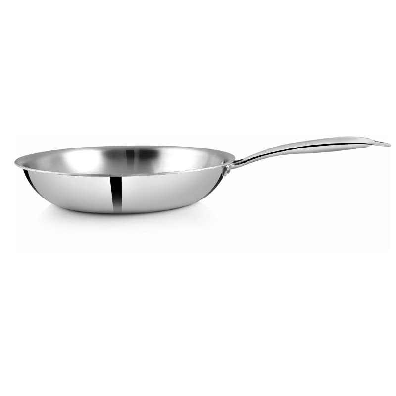 Pigeon Elite Stainless Steel Triply Fry Pan 22 cm, Gas Stove and ...
