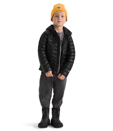 The North Face Kids' Thermoball Hooded Jacket High-Loft Insulation, Ripstop Fabric, 3 Piece Hood, Chin Guard, TNF Black, 6 - image 3