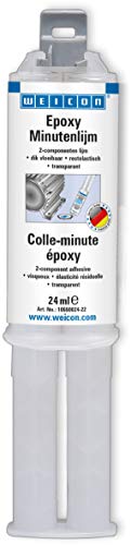 WEICON Colle-minute Epoxy 24 ml / Double seringue / Adhésif résine époxy 2 composants