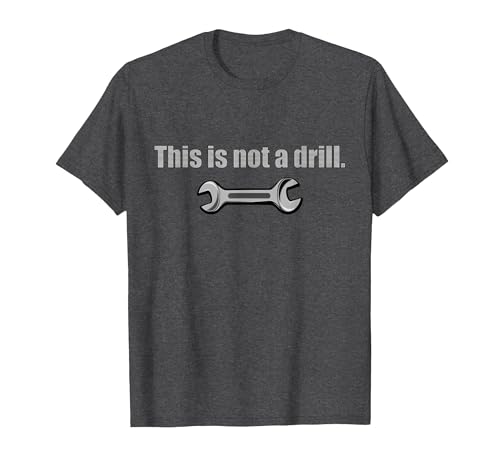 This is not a Drill T-Shirt, Men, Dark Heather Grey, Small