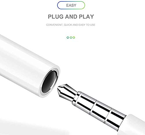iPhone Headphone Adapter (3 Pack),Compatible with iPhone 7/7Plus /8/8Plus /X/Xs/Xs Max/XR Adapter Headphone Jack, 3.5 mm Headphone Adapter Jack