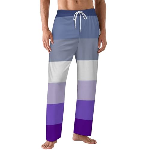 Butch Lesbian Pride Flag Comfy Pajama Pants Adjustable Sleepwear Beach Pants for Men