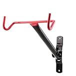 Hillington Bike Wall Mount - Heavy-Duty Wall Mounted Bike Rack Wall with Rubber Covered Dual Hooks and Fitting Screws - Foldable Garage Bike Storage Hooks - Home Garage Mountain Bike Hooks for Wall