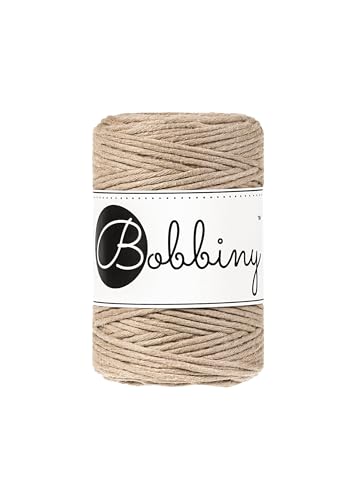 Bobbiny Corde Macramé Peignée Baby 1,5mm (Sand) 100m