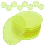 JEWEDECO 100 Piezas Piezas Piezas Decorativas De Concha Adornos De Concha Encantos De Conchas Recortar Charm Conector Para Colgantes De Concha Borrar Cd Difusor Puerta Light Green Caparazón