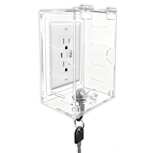 Image of Young Dance Smart Home Switch Cover,Baby Proof Light Outlet Covers,Wall Plug Box,Kids Electrical Protector Box Fits Outlet 4.95" H X 3.35" W X 2.56" D or Smaller