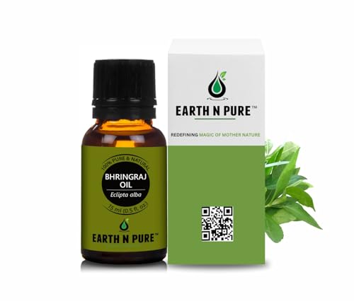 Image of EARTH N PURE Bhringraj Oil Natural & Therapeutic Grade for Hair Growth 15 ml