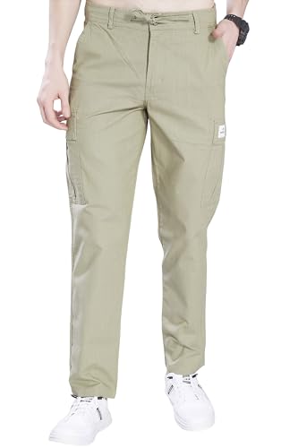 Image of DIVISIVE Men's Loose Fit Linen Blend Cotton Cargo Pants