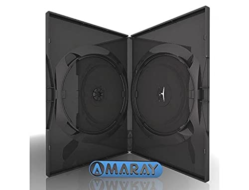 25 x Amaray Branded Double Black DVD Case (Face on Face) 14mm Spine - Image 2