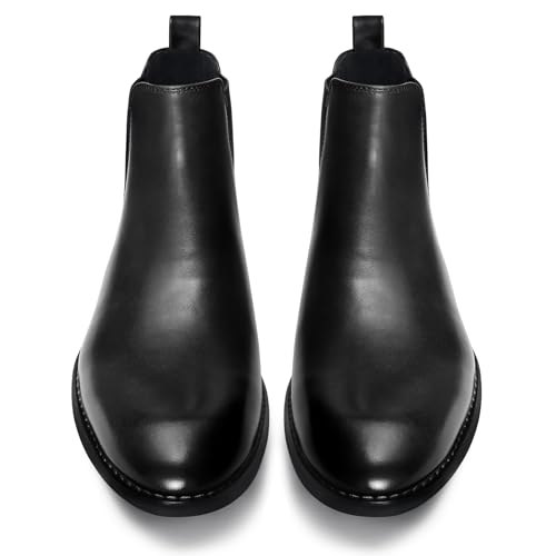 Image of CGRRBW Men's Chelsea Boots Suede Leather Casual Boots for Men | Suede with Elastic Gores for Easy Slip-on, Perfect for Casual Wear, Office or Dress Occasions