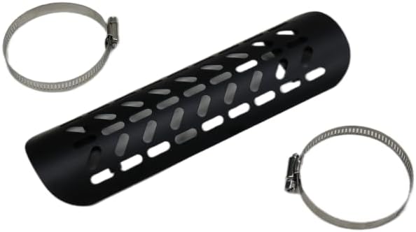 Black Motorcycle universally Exhaust Muffler Pipe Heat Shield Heel Guard for Harley Cruiser