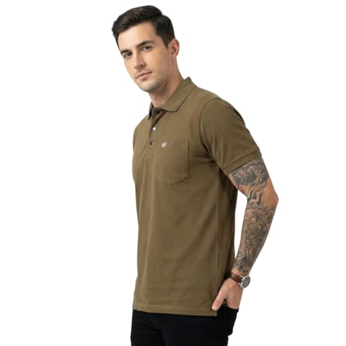 Image of SIDE UP Polo T Shirt for Man with Pocket, Polo T Shirts for Men, Summer Shirt with Collar, Half Sleeve, Cotton Blend, Light Weight, Comfotable Fit (Pack of 1) M to 3XL