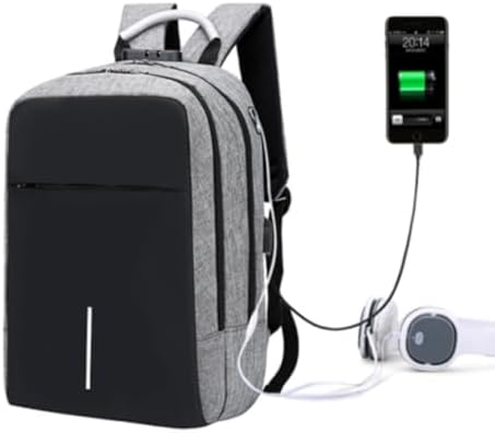 Mochila Viaje Cabina Ryanair 40x20x30,Mochila Ordenador Hombre Mujer,Mochilas Escolar Adolescentes,Mochila portatil Antirrobo Impermeable con Cargador USB
