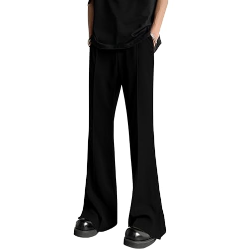 FTX Store FTX Men Bell Bottom Loose Fit Black Korean Trouser (581_1) - Image 6