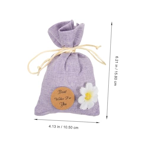 Alipis 10 bolsas de algodón vacías lavanda para sachet miniatura 6