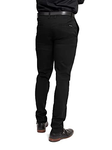 Men's Basic Casual Slim Fit Stretch Chino Pants2