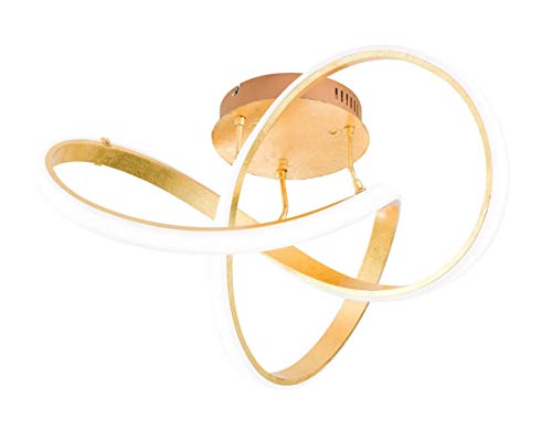 Preisvergleich Produktbild Wofi - LED Deckenleuchte Indigo modere Deckenlampe futuristisch gold