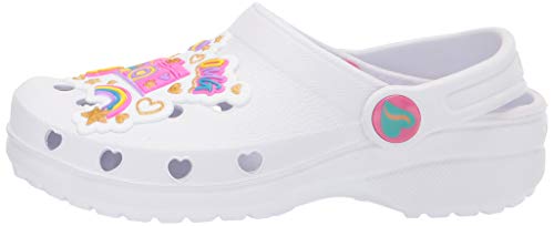Skechers Heart Charmer Photobomb 308003L-WMLT, Girl Slides, White, 35 EU
