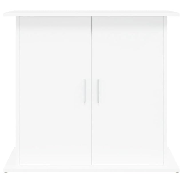 Foto 5 de 7 de vidaXL Soporte para Acuario Madera de ingeniería Blanco 81x36x73 cm